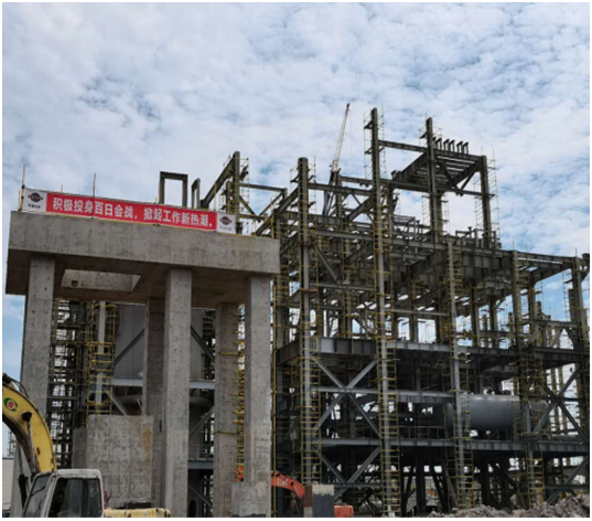 舟山浙石化乙二醇項目打響“抗疫保收，雙百會戰”