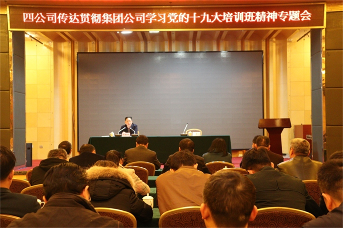 公司召開(kāi)傳達(dá)貫徹集團(tuán)公司學(xué)習(xí)黨的十九大培訓(xùn)班精神專題會(huì)