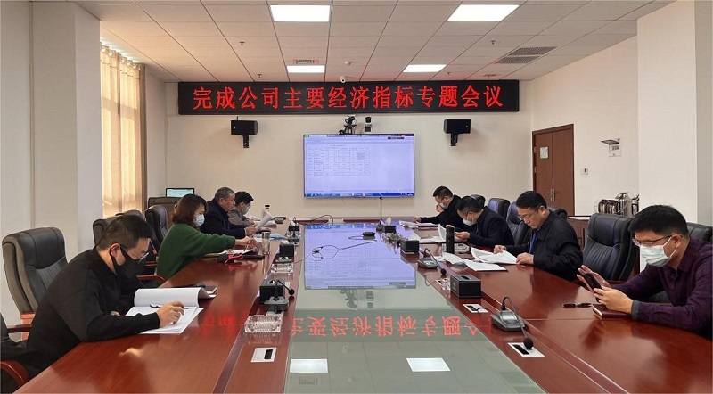 公司召開完成主要經(jīng)濟指標(biāo)專題會議